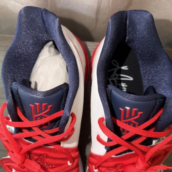 Men’s Kyrie 5  Nike By You ID A V7 917–991 Size 17 USA Custom Red White Blue main image 10